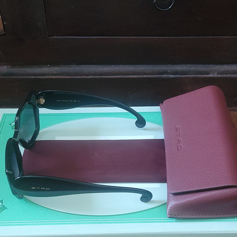 NEW Etro Paisley Black Women's Sunglasses - Picture 6 of 13